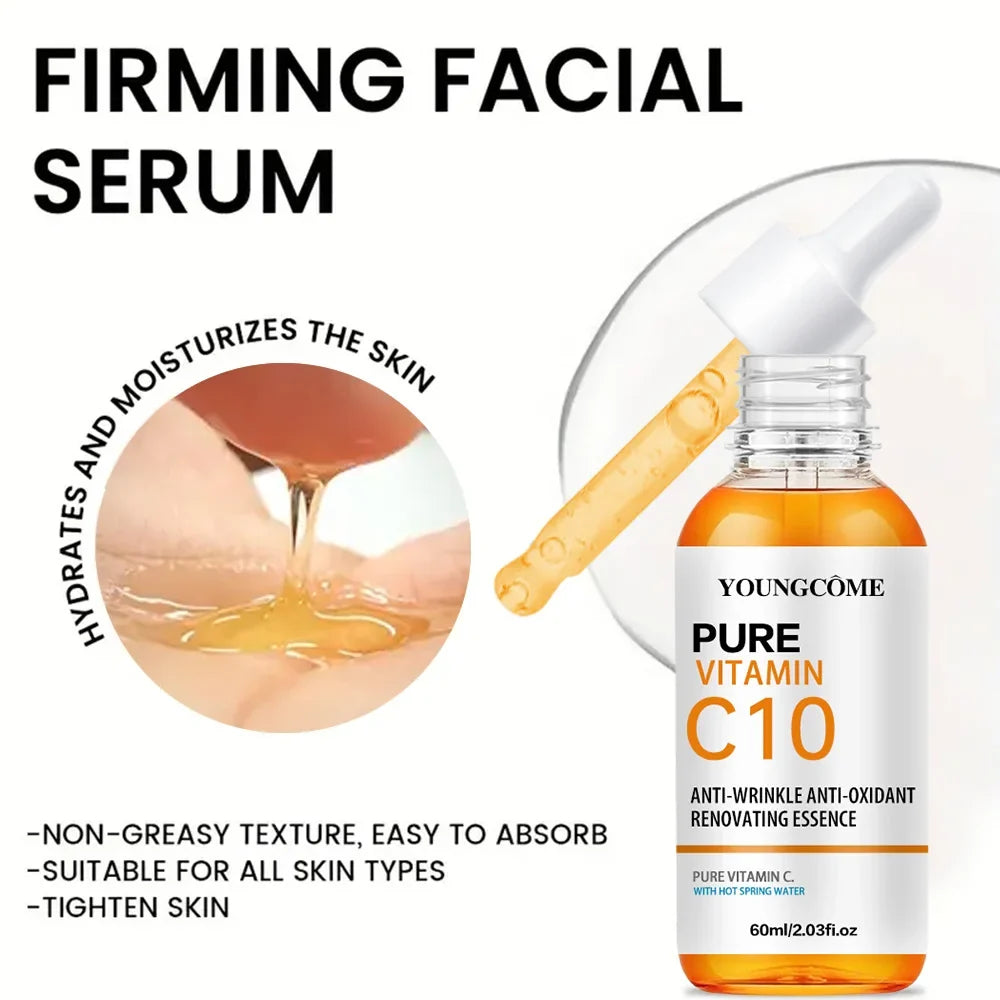 Vitamin C Facial Essence Hyaluronic Acid Dark Skin Brighten Serum