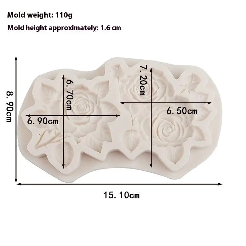 Silicone Flowers & Leaves Sugarcraft Mold | Fondant & Chocolate