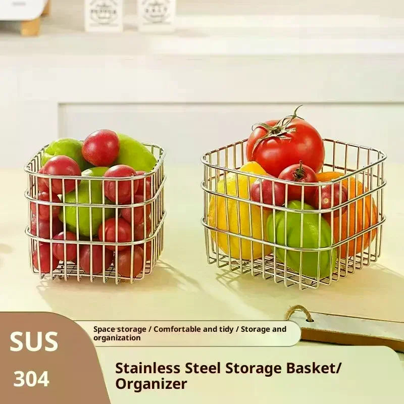 Punch-free Wall Hanging Kitchen Shelf Storage Rack Onion Ginger