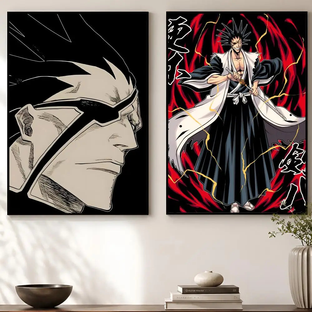 Kenpachi Zaraki Anime Wall Poster – Self-Adhesive & Waterproof