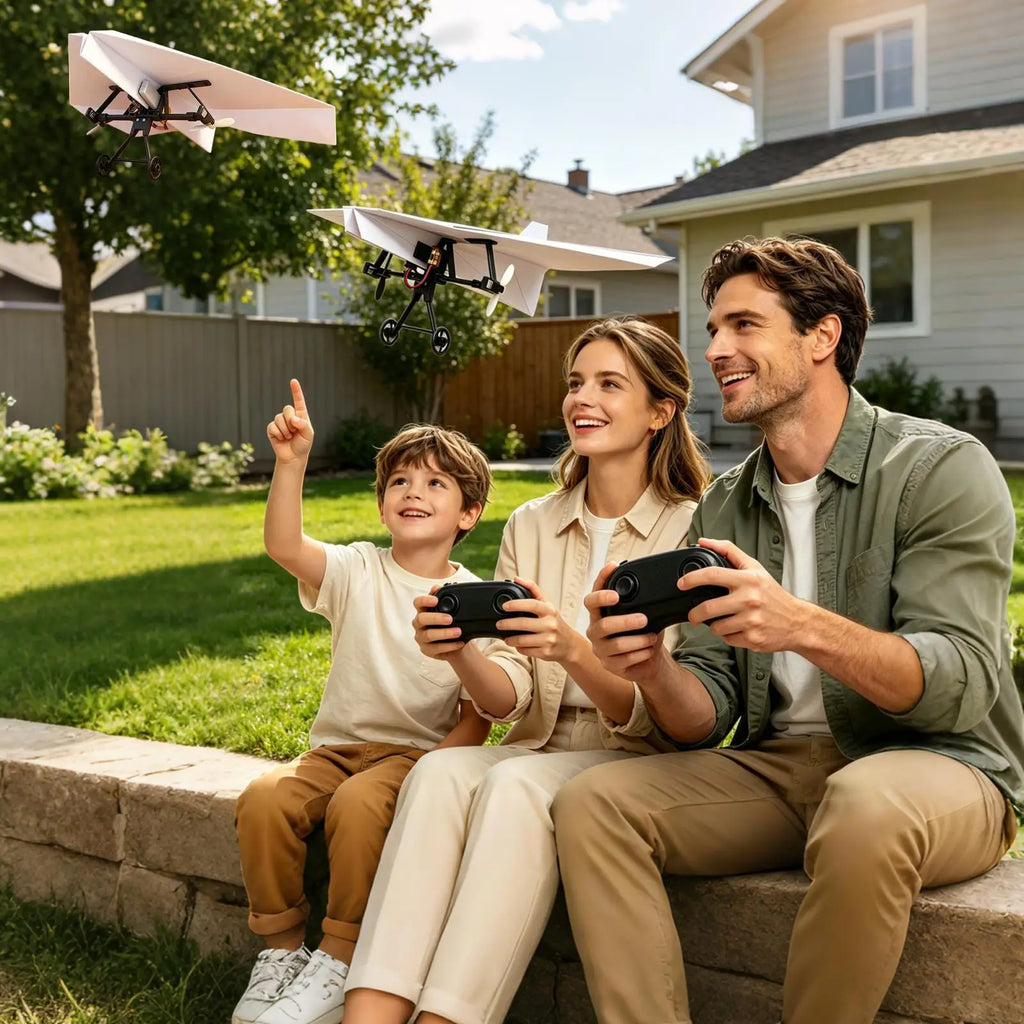 DIY RC Paper Airplane Kit with Gyro Stabilizer | Kids RC Toy