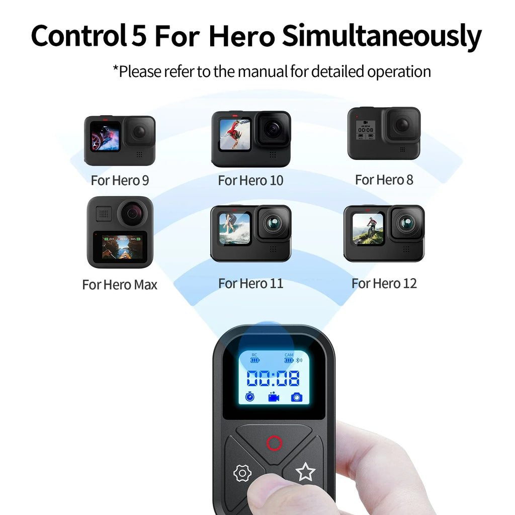 TELESIN T10 Bluetooth Remote Control Gopro Hero 12 11 10 9