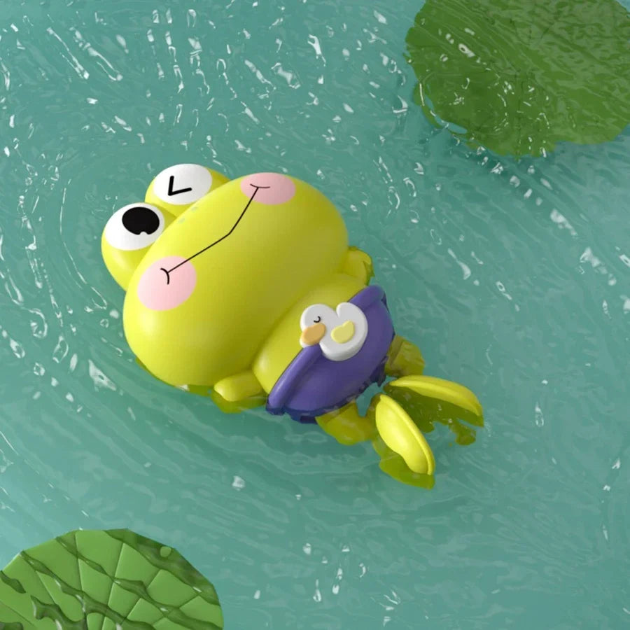 Children's Bath Toys Clockwork Frogs That Float Swim