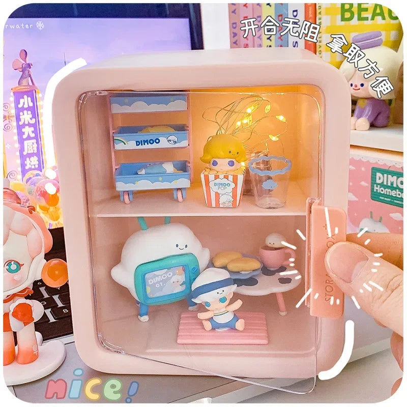 Rectangle Box Storage Japanese Q Version Anime Figure Model Toy Doll