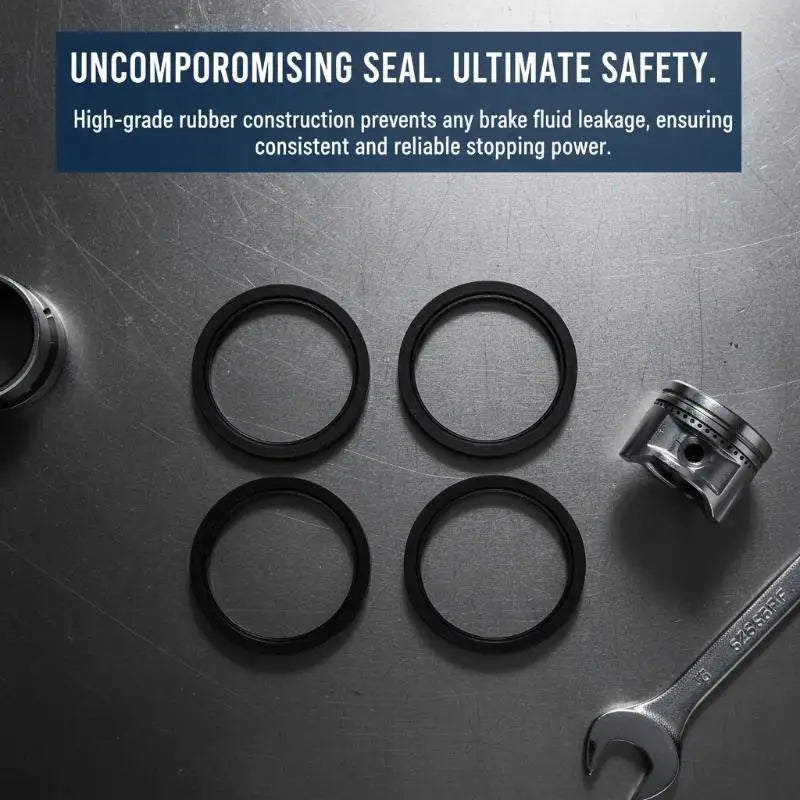 4-Pack Brake Caliper Piston O-Ring Seal Kit – Bike & Moto