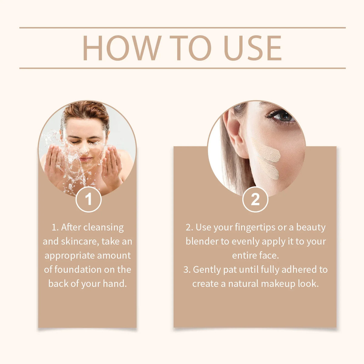 Color Changing Liquid Foundation – Waterproof, Skin Tone Match