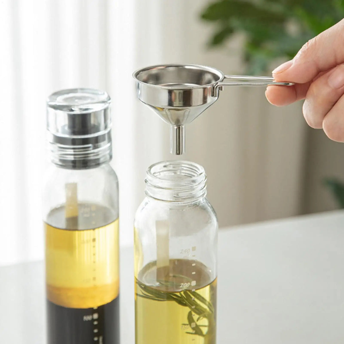 Stainless Steel Mini Kitchen Funnel – Portable Liquid Transfer