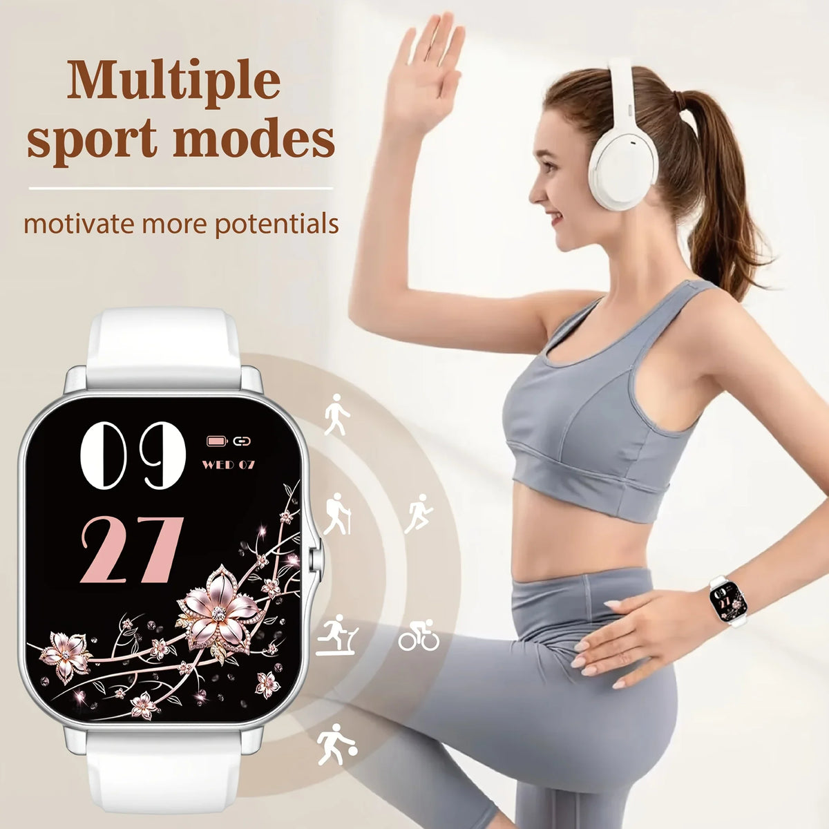 ERUN 1.83" Sports Smartwatch – Wireless Calling & Fitness