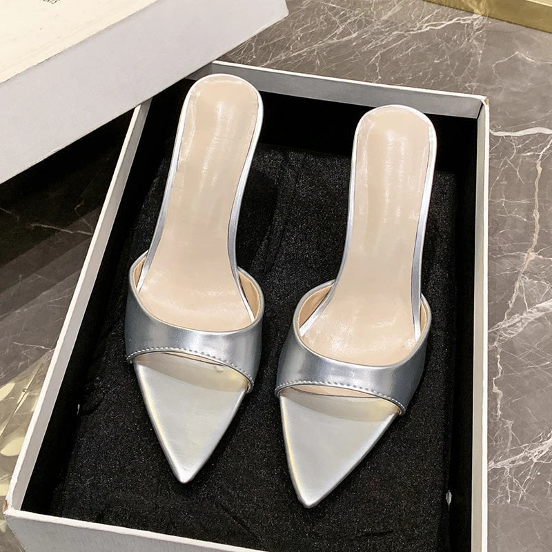 Women's Stiletto Sandals – Pointy Open Toe Summer Heels