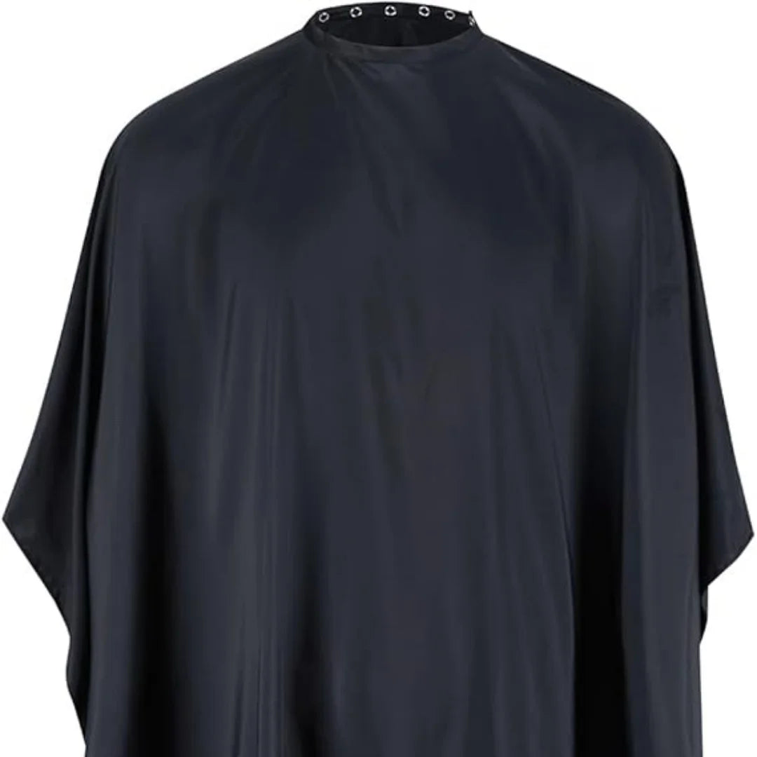 Anti-Static Salon Haircut Cape | Button Collar Hairdressing Gown