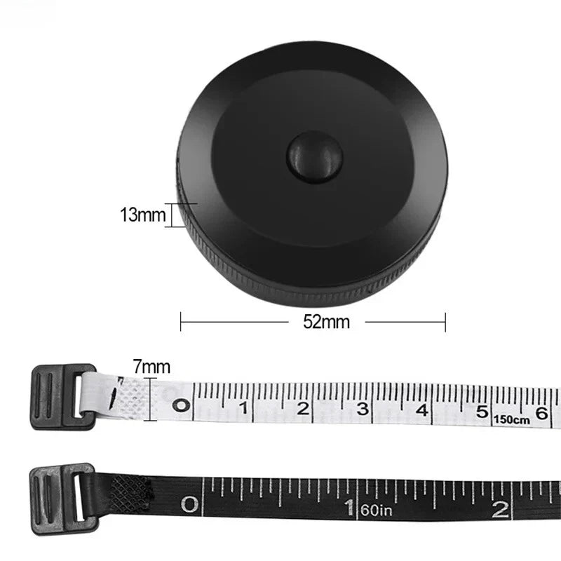 150cm Mini Keychain Tape Measure – Portable Sewing & Tailor Tool