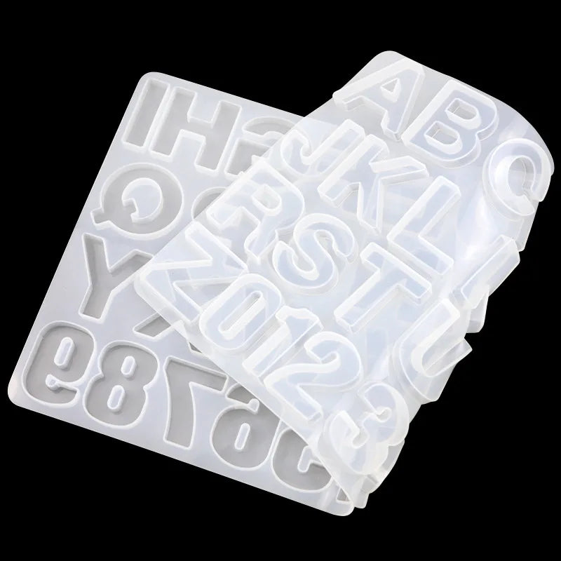 Alphabet & Number Silicone Mold – Epoxy Resin & Baking