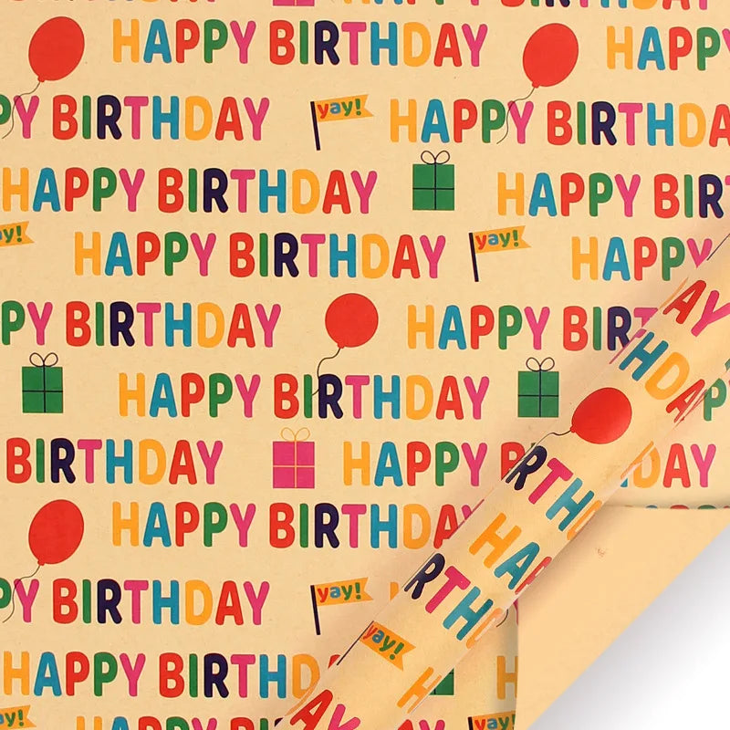 50x70cm Colorful Balloon Birthday Wrapping Paper Valentine's Day