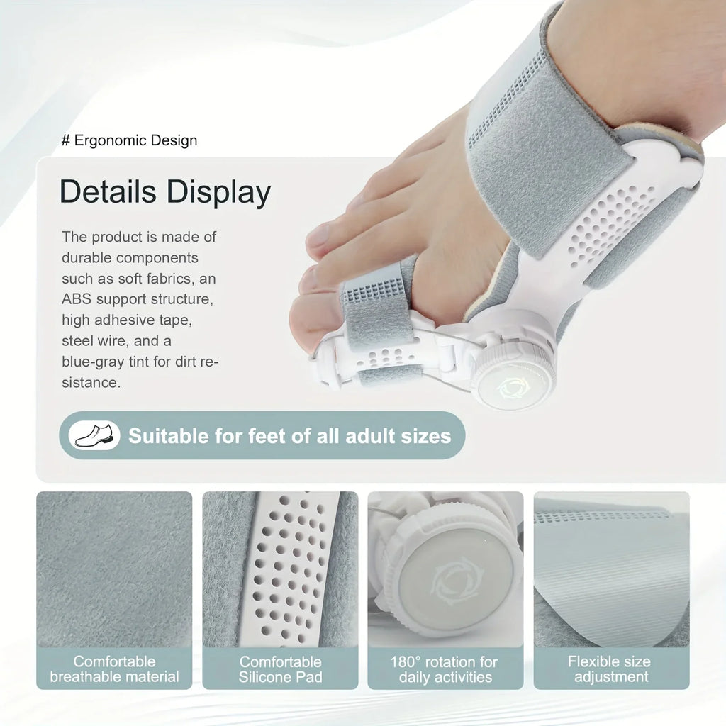 Adjustable Toe Alignment Orthotic Corrector | Cushion Support