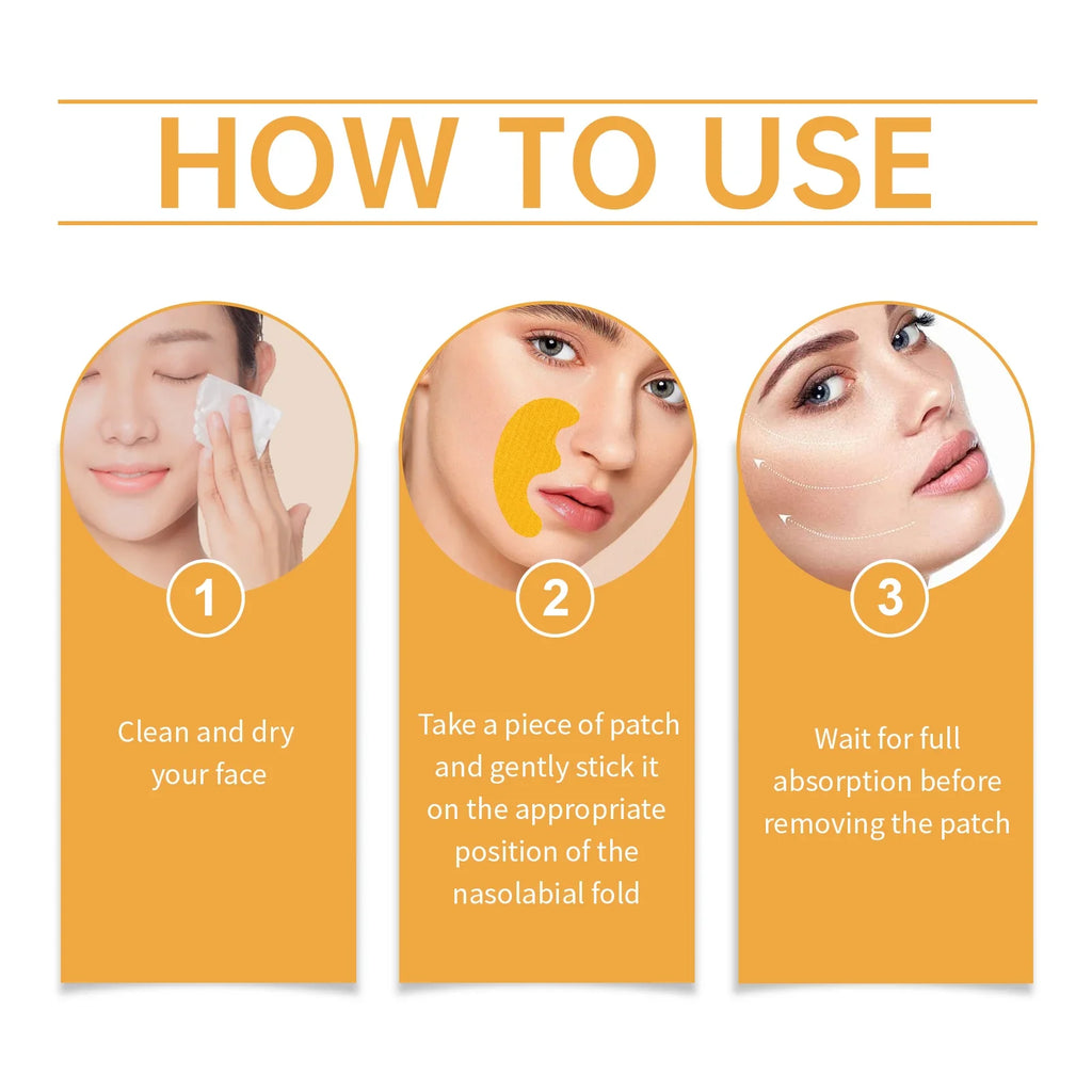 Hyaluronic Collagen Gel Wrinkle Patches – Firming Face Stickers 10pc