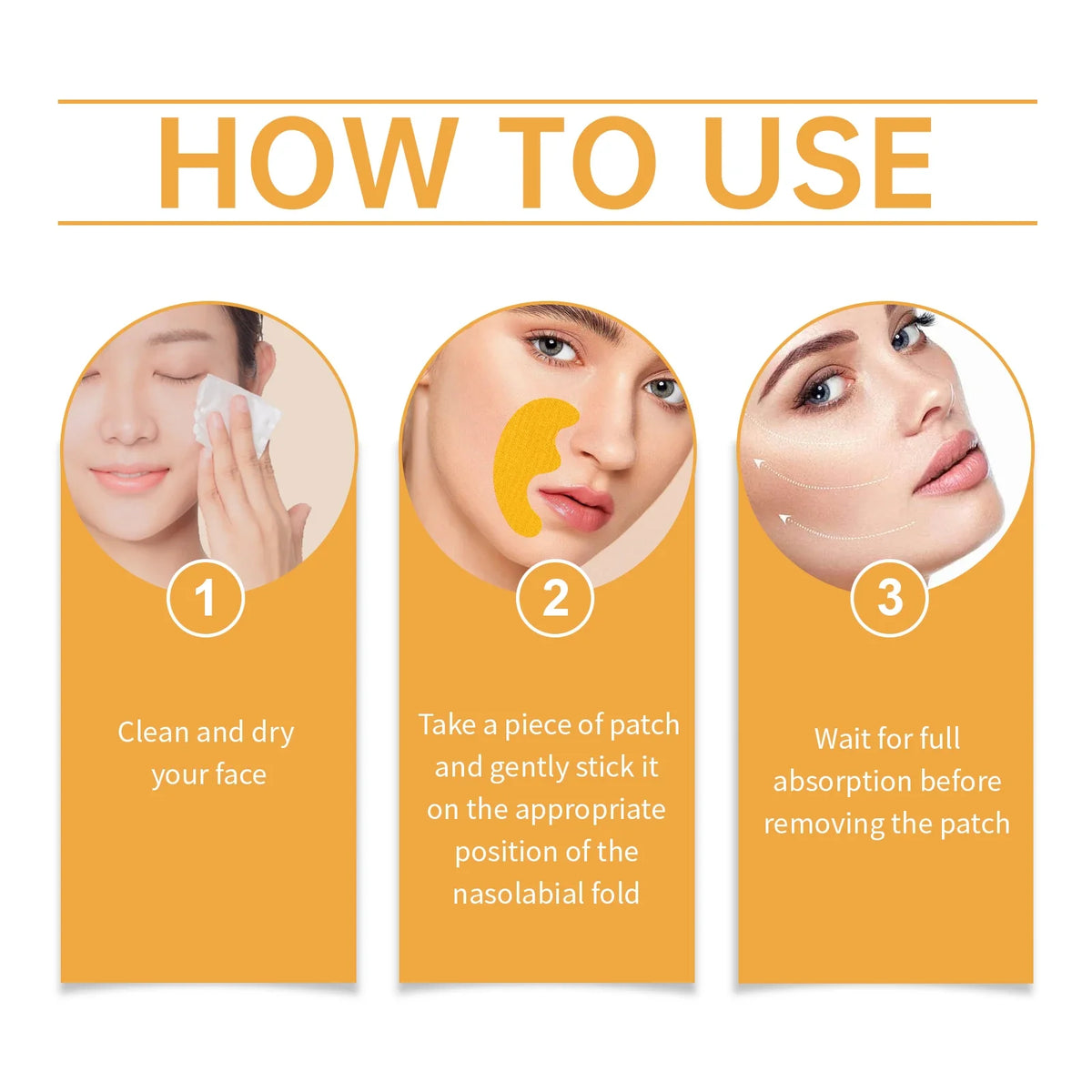 Hyaluronic Collagen Gel Wrinkle Patches – Firming Face Stickers 10pc