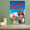 Pee-Wee's Playhouse Metal TV Show Poster Sign | Retro Wall Art