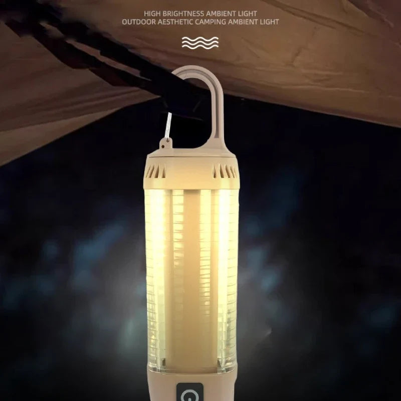 Rechargeable LED Camping Lantern | Candle Mode & Adjustable Color