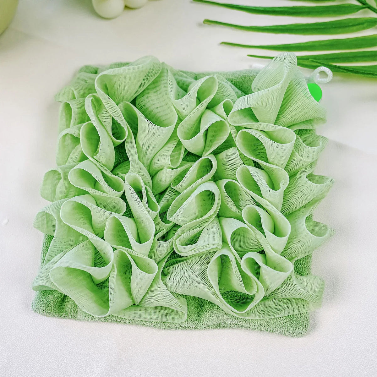 Mesh Pouf Shower Loofah & Exfoliating Body Scrubber Sponge