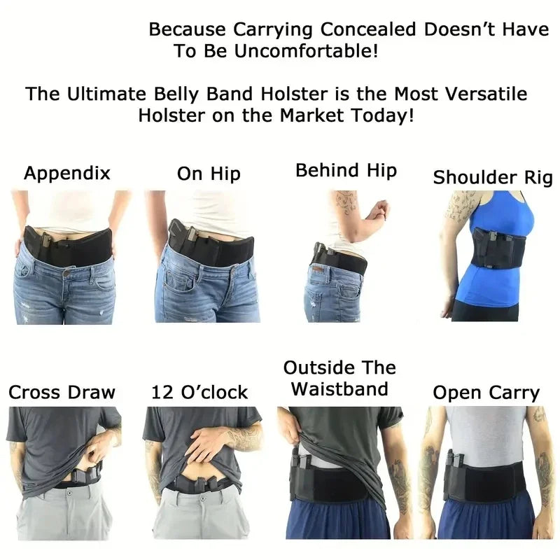 2026 Tactical Waist Band Belt Outdoor Hunting Fitness Gun Holster