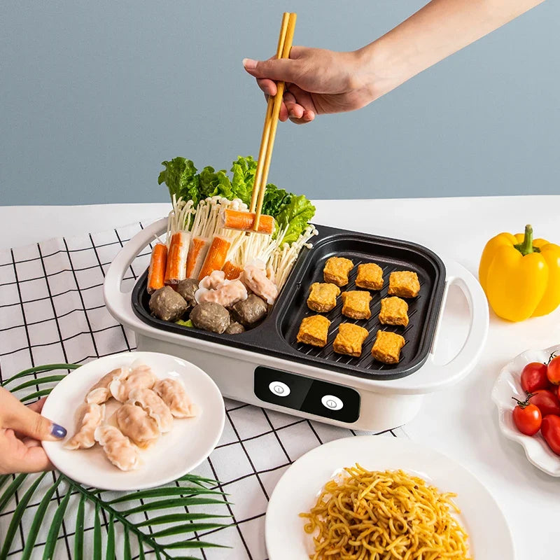 BALASHOV 2-in-1 Electric Hot Pot & Grill – Mandarin Duck Cooker