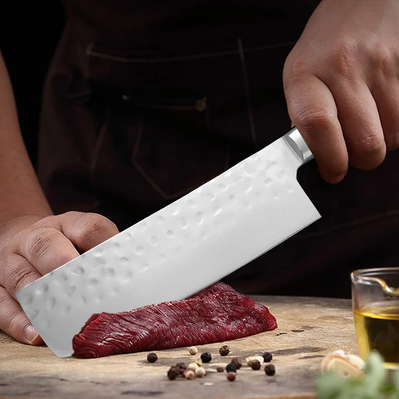 Nakiri Chef Knife – Carbon Steel Blade & Wood Handle