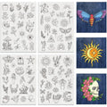 79PCS Boho Water Soluble Embroidery Stabilizers – 4 Sheets