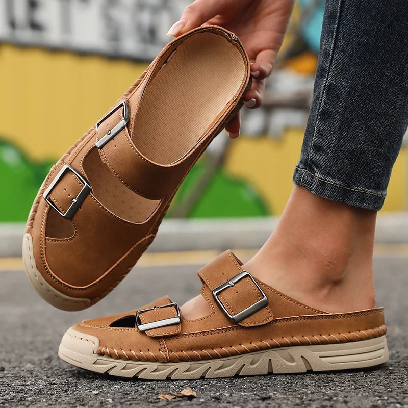 Women's Non-Slip Slip-On Casual Sandal Slippers | Indoor & Outdoor