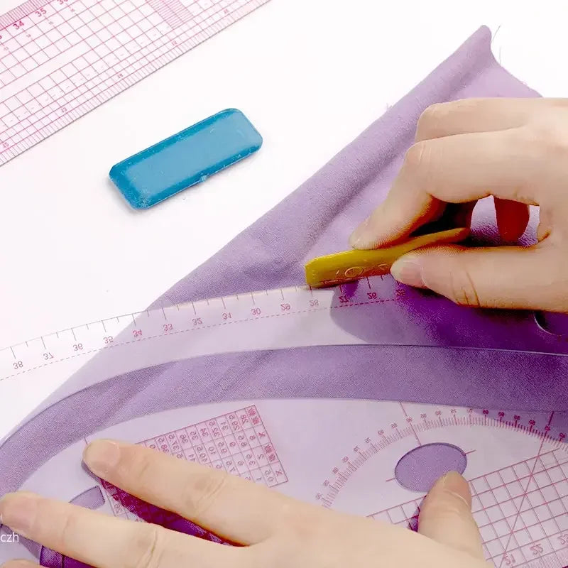 6-Piece French Curve Ruler Set | Flexible Sewing & Drafting Tool