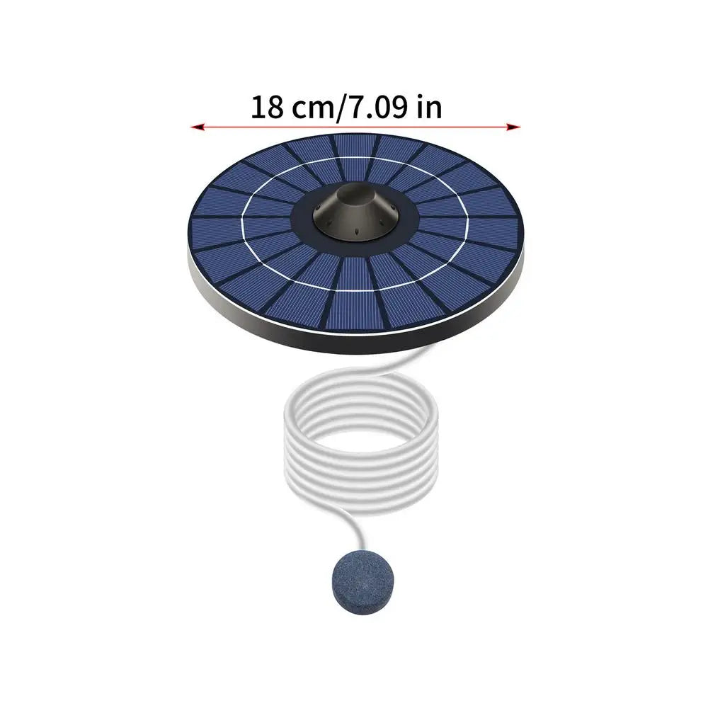 2.5W Solar Floating Pond Aerator with Air Hose & Bubble Stone
