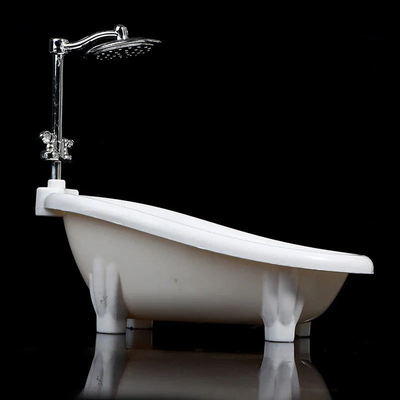 Dollhouse Miniature Bathtub – 1/6 Scale Bathroom Furniture Toy