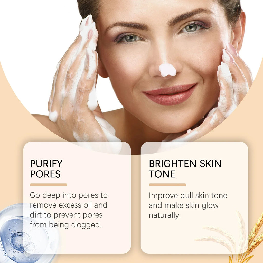 Rice Extract Face Wash – Oil Control, Pore Cleansing & Glow