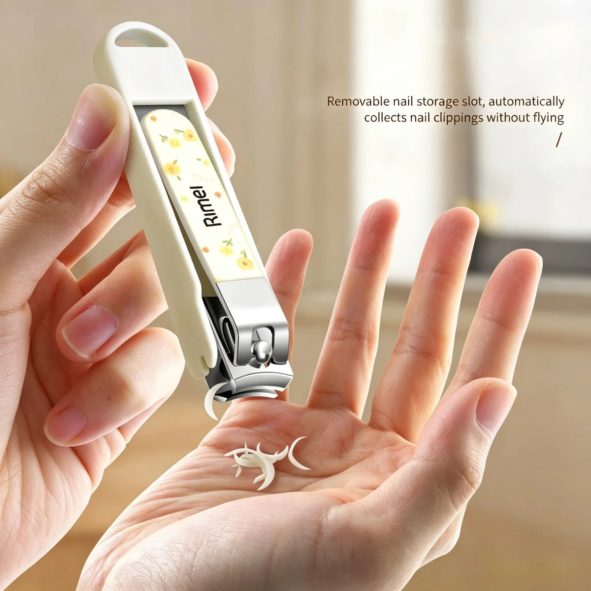 Anti-Splash Stainless Steel Nail Clippers | Manicure Tool