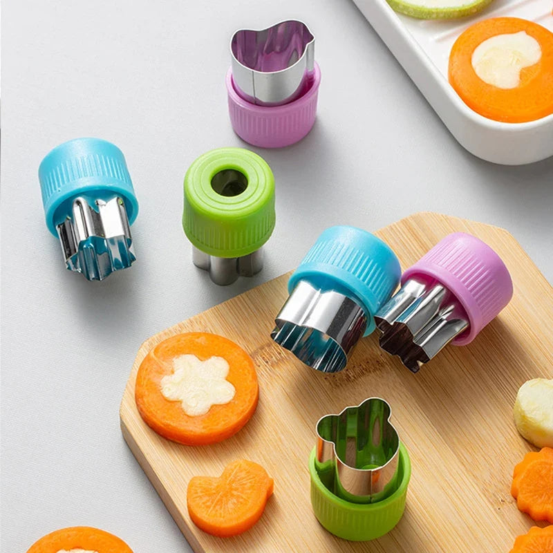 3-Piece Star & Heart Fruit Vegetable Cutter Set | Kitchen Tool