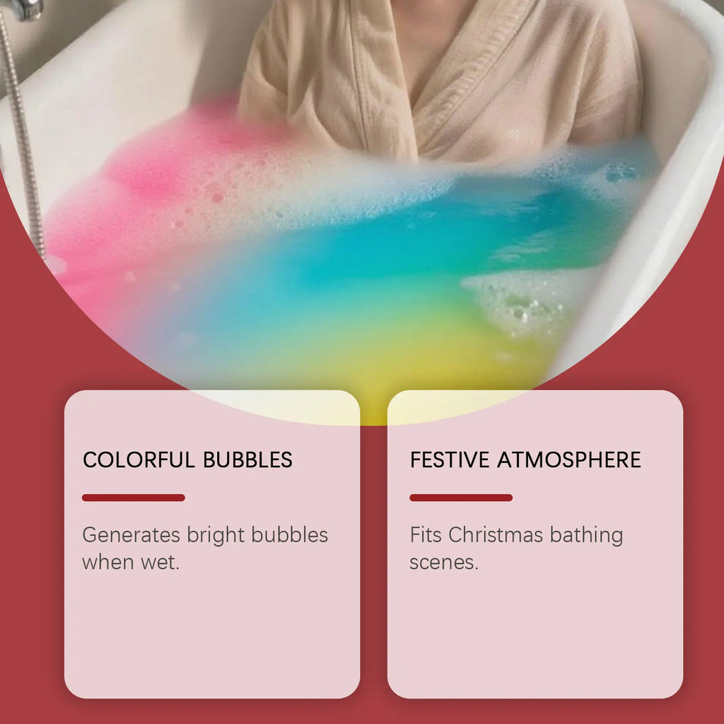 OceAura Christmas Bath Bomb Gift Set | 6 Handmade Fizzy Bombs