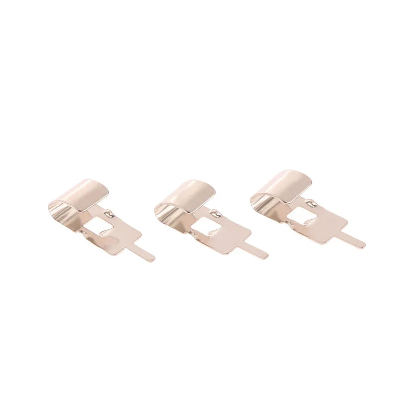 50 Pcs Spring Steel Battery Clips for 18650 Holder Contacts