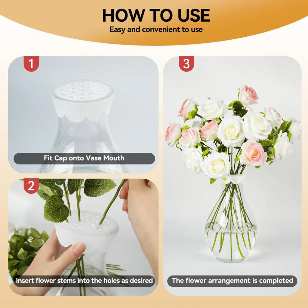 Silicone Flower Arranging Grid – Spiral Ikebana Stem Holder