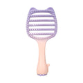 Cat Hollow-Out Detangling Hair Brush – Anti-Static Scalp Comb