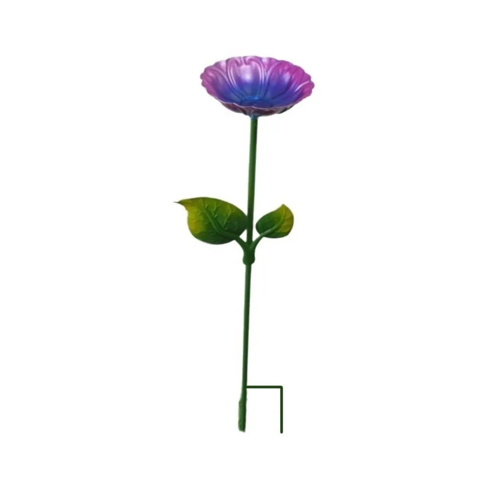 Iron Flower Bird Bath – Large Capacity Garden Dish | Oasis