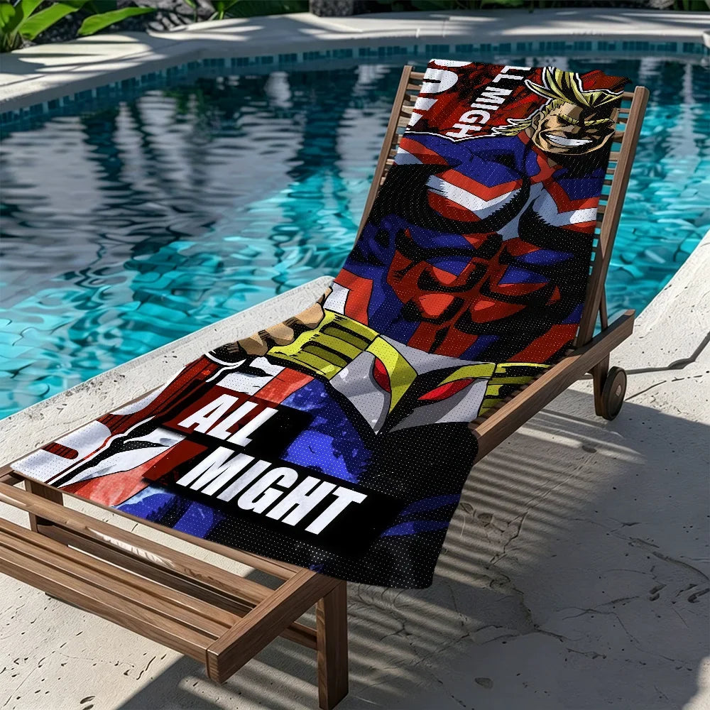 All Might Anime Quick-Dry Beach Towel | Gym, Travel & Pool
