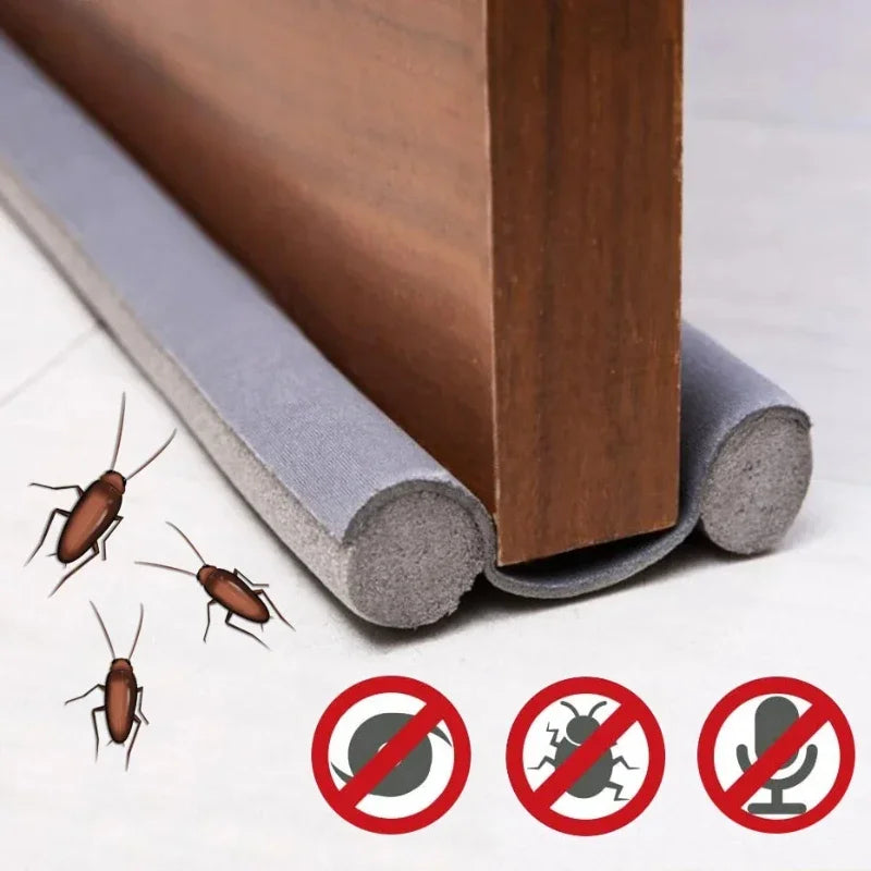 Door Bottom Seal Strip – Cuttable Foam Draft & Sound Blocker