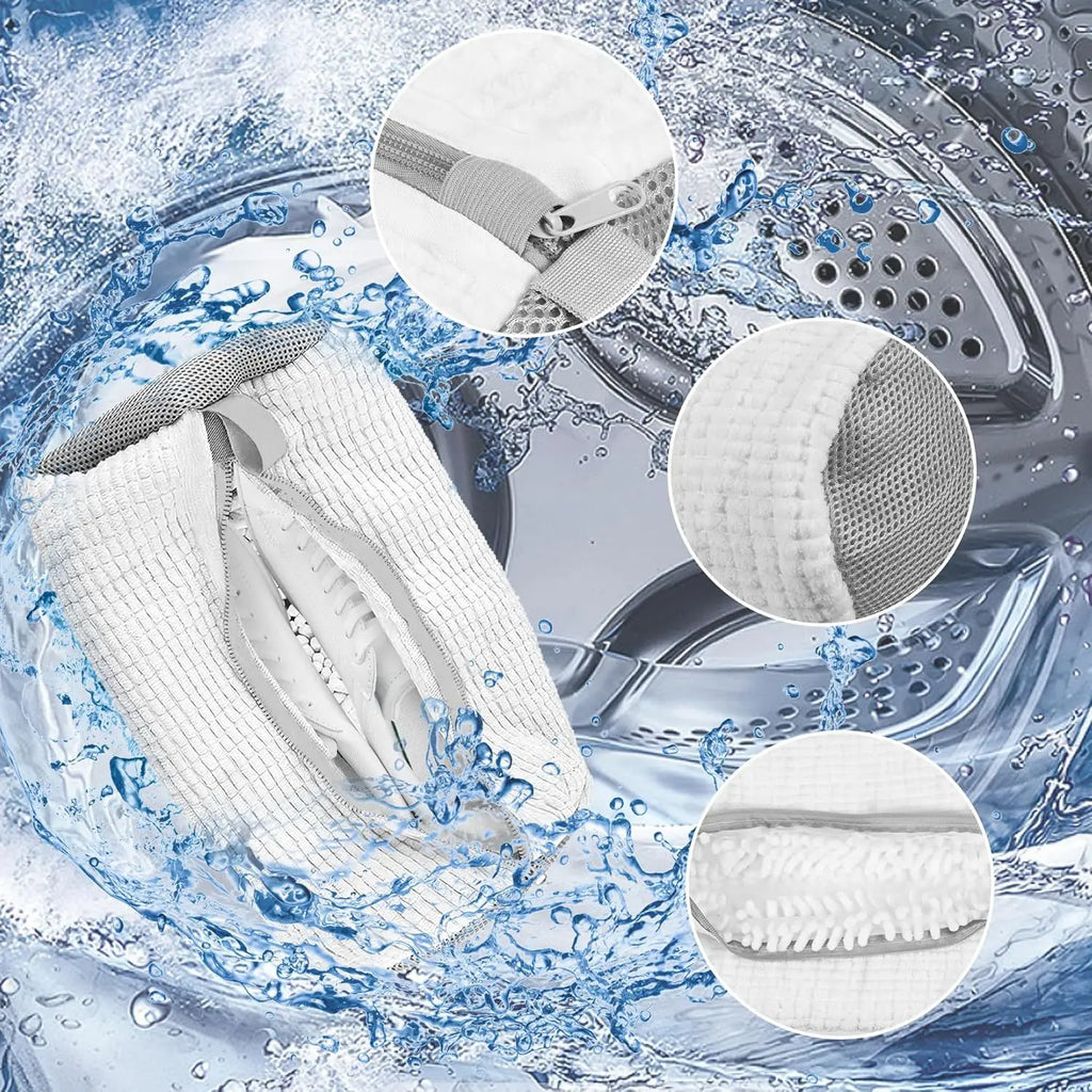 Shoe Laundry Bag – Soft Chenille Polyester Washer Protector