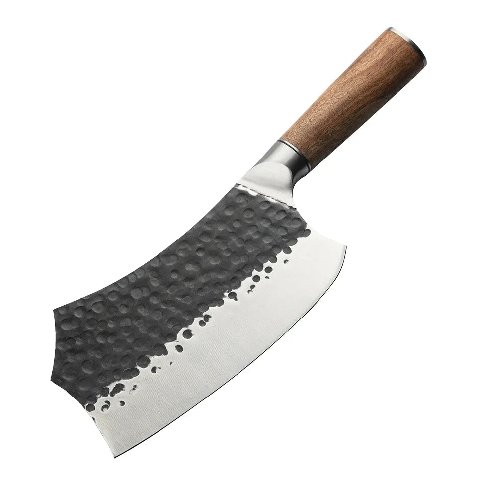 Hand-Forged Meat Cleaver Knife – 7.5" Stainless Steel Butcher