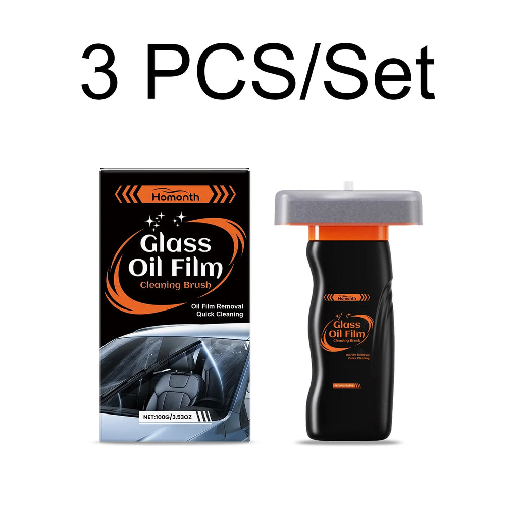 Car Glass Oil Film Remover & Anti-Fog Cleaning Brush