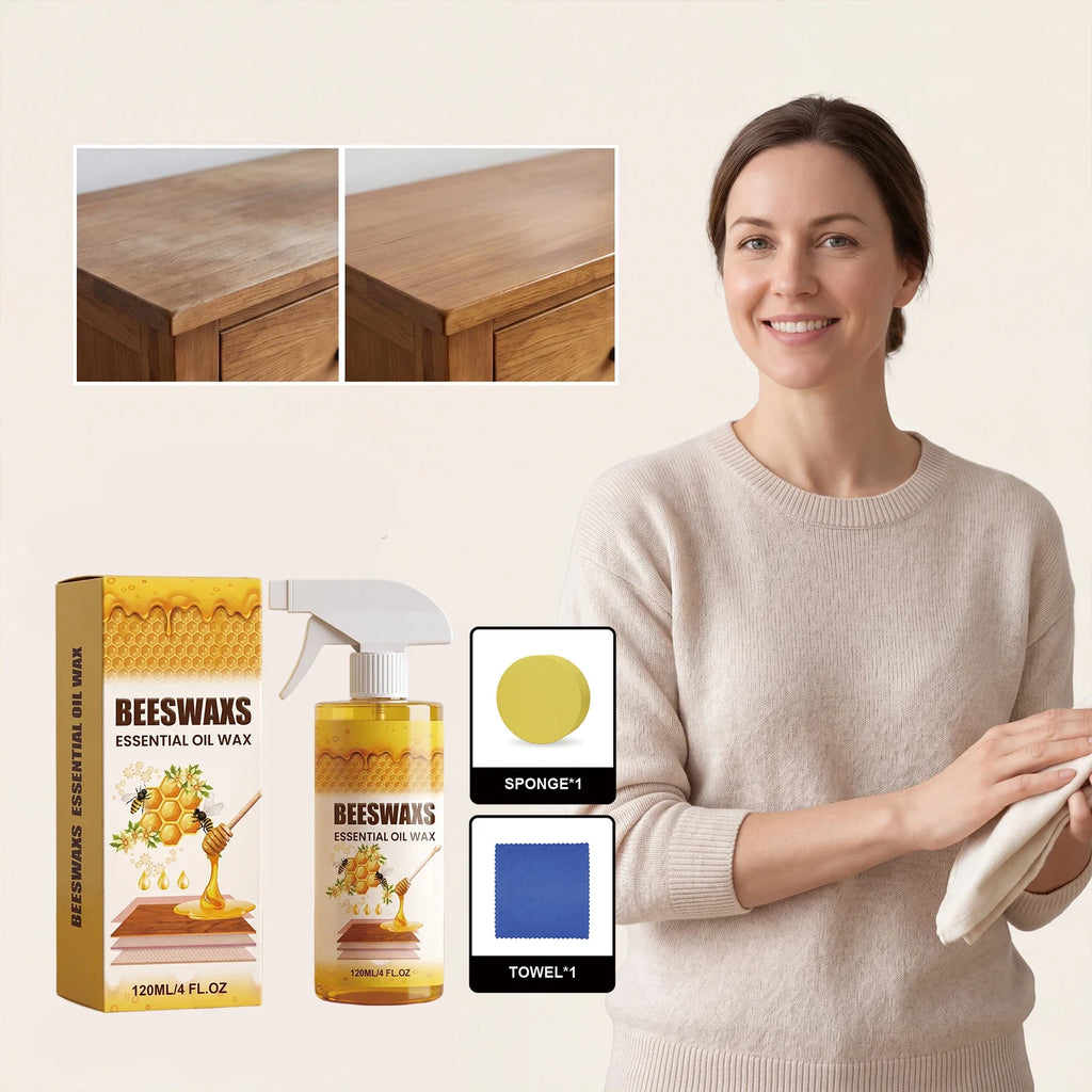 Beeswax Furniture Polish Spray – Wood Gloss & Care 120ml