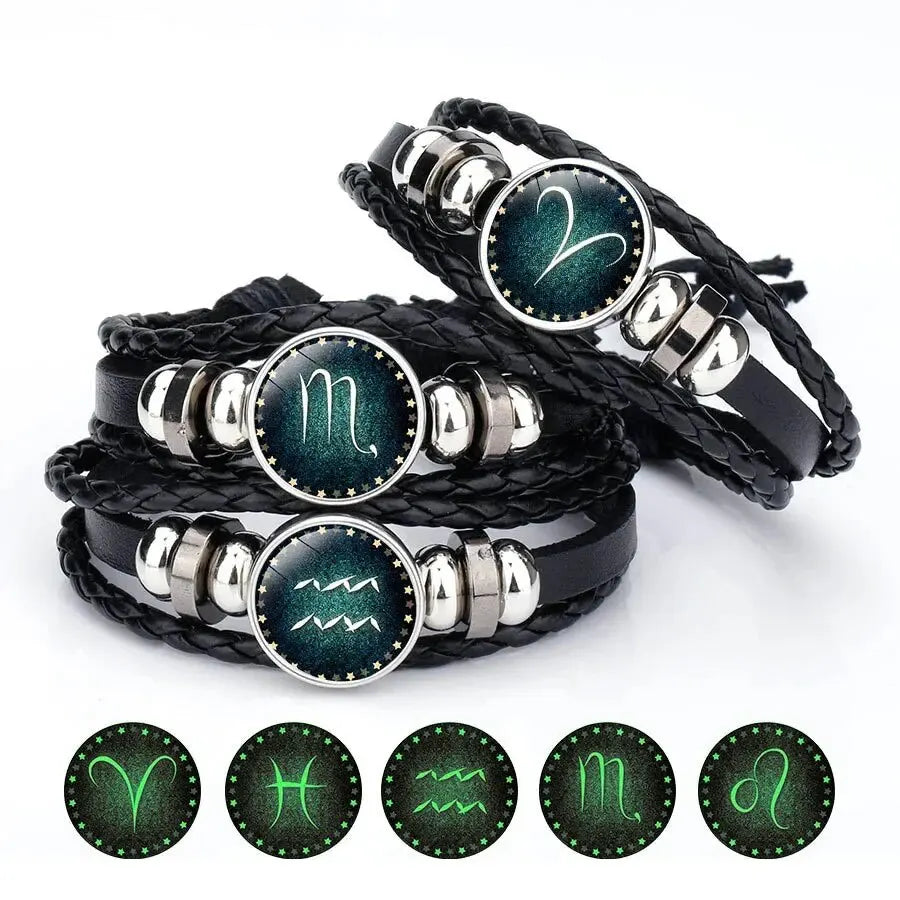 Glow in the Dark Zodiac Constellation Bracelet | All 12 Signs