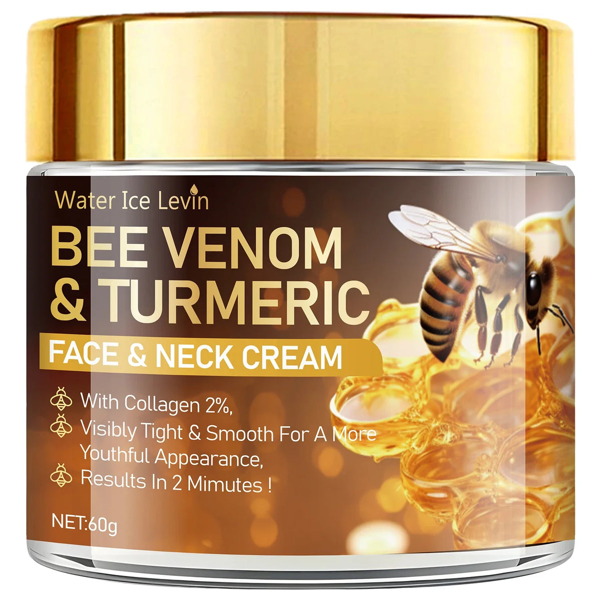 Bee Venom Face Cream – Collagen, Retinol & Turmeric | 60g