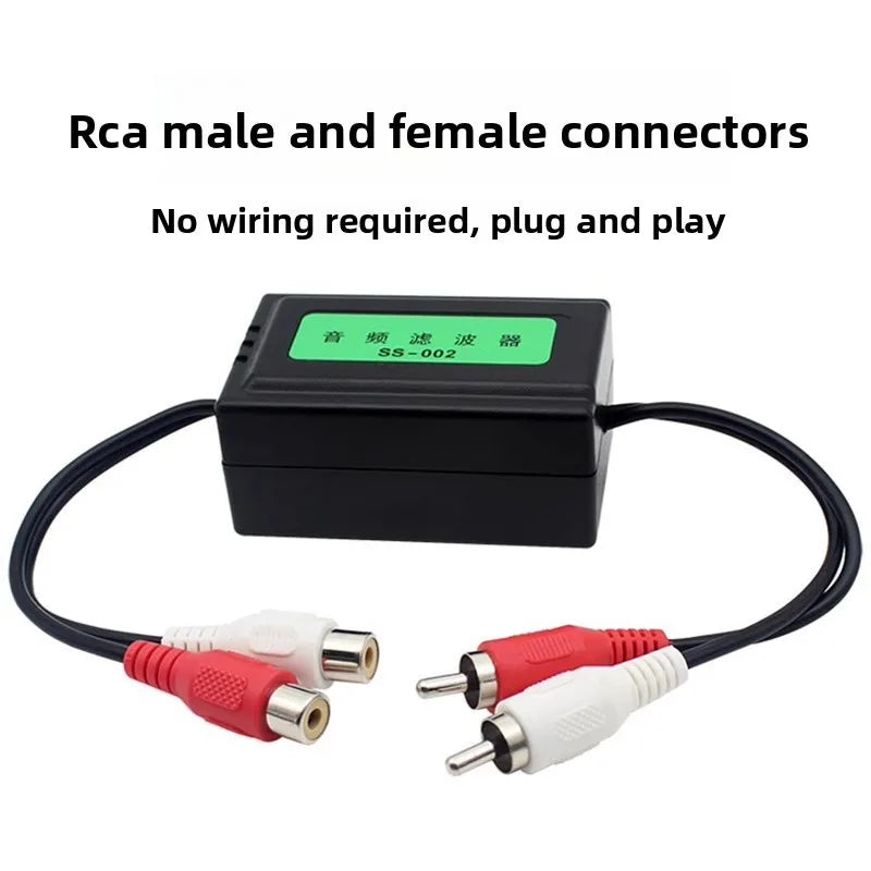 Car Audio Ground Loop Isolator – 3.5mm & RCA Noise Filter