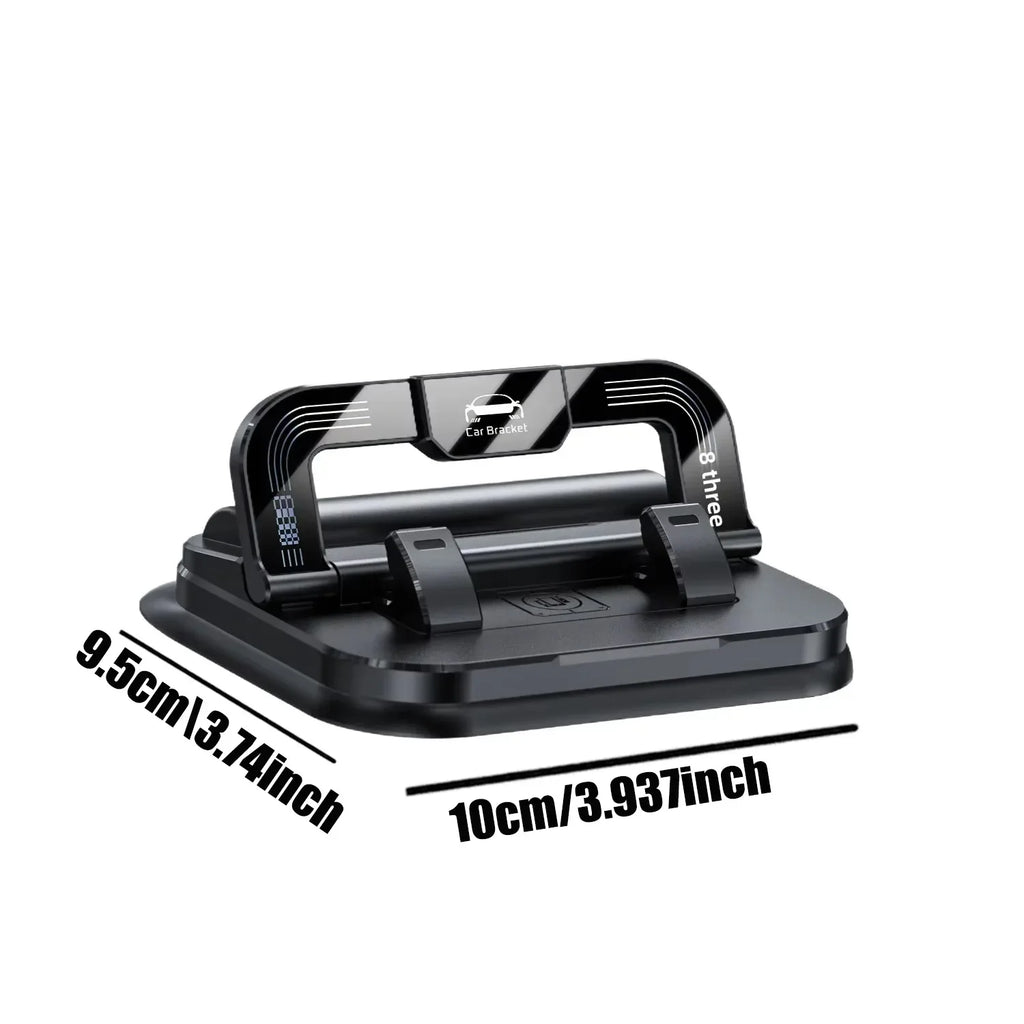 2-in-1 Car Dashboard Phone Holder with Parking Number Plate