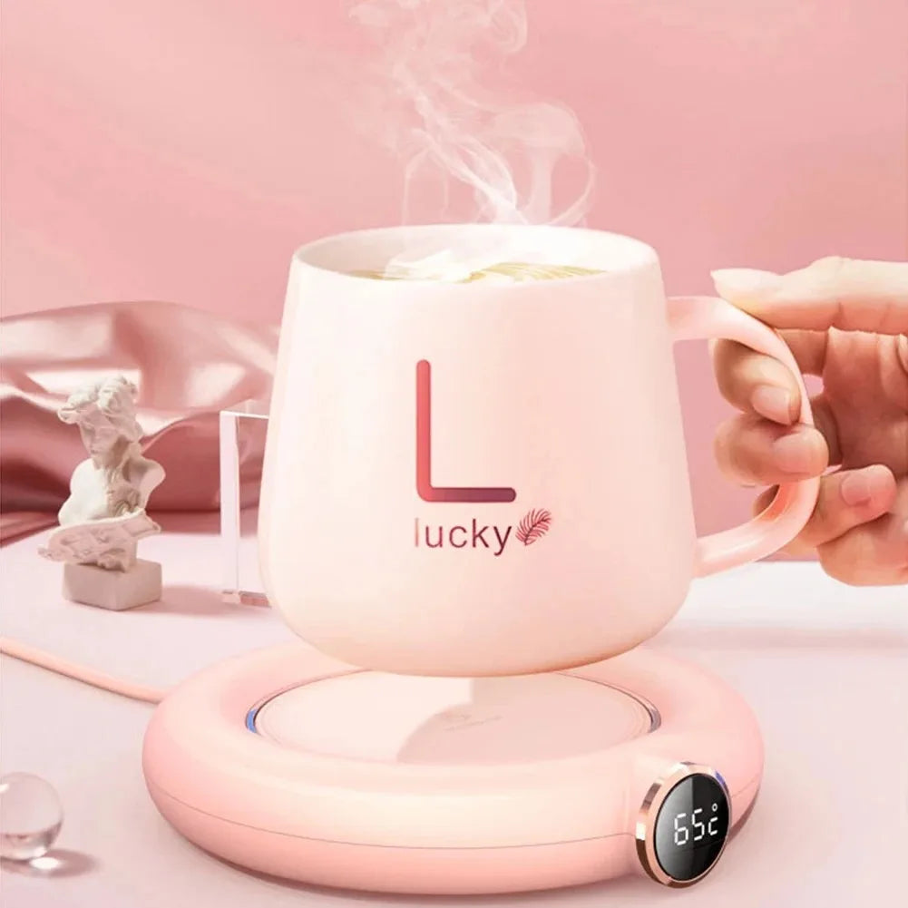 USB Mug Warmer Coaster | 3-Speed Heat Control & Auto Shutoff
